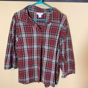 C.J. Banks bottom down flannel